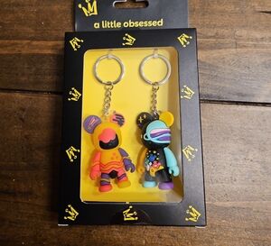 NWT a Little Obessed Besties KEYCHAINS